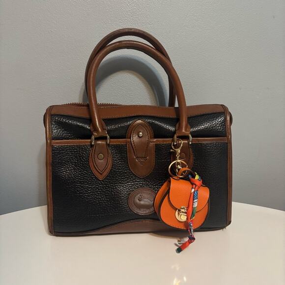 Bag Keychain Bag Charm Change Pouch Coin Purse Push Lock Clasp Orange Feminine - Picture 7 of 10